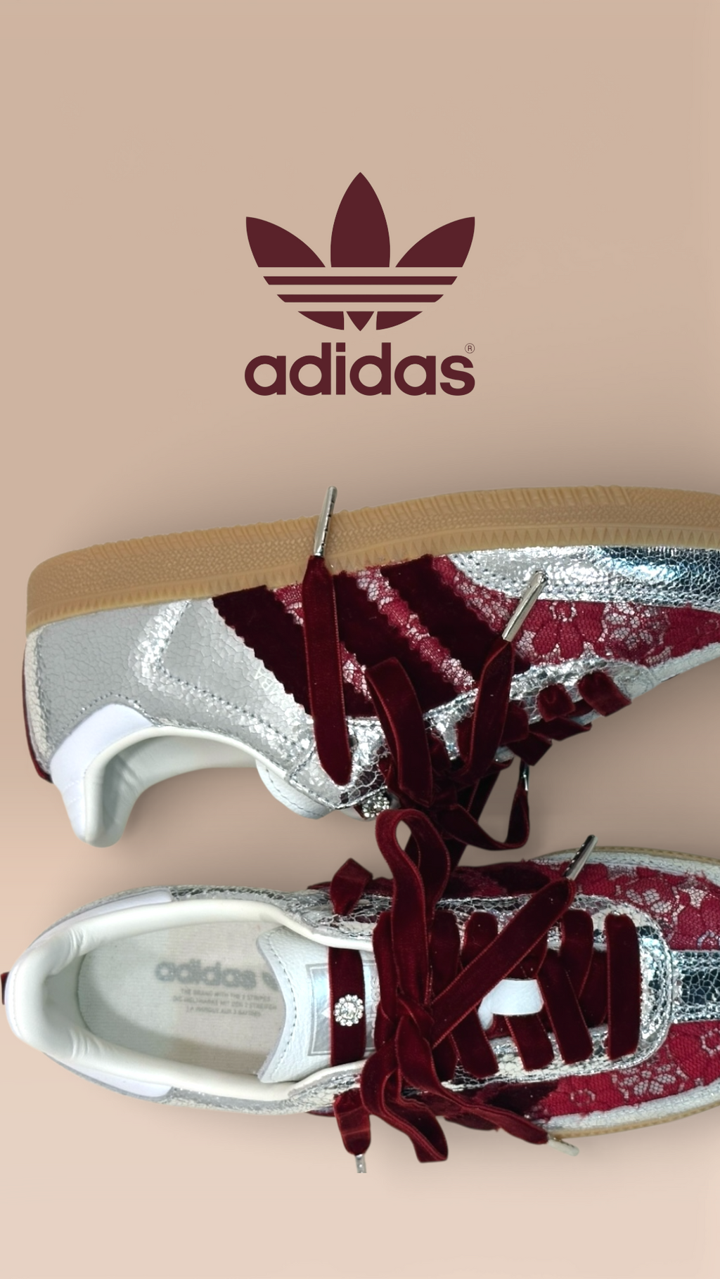 Adidas Samba Burgundy Velvet