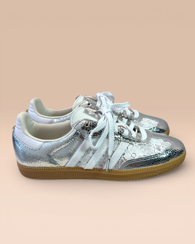 Adidas Samba white silver