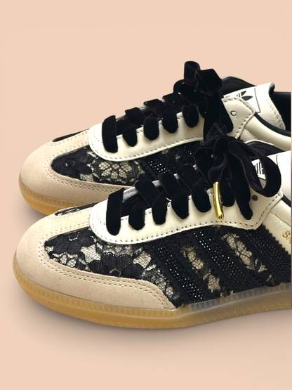 Adidas Samba black Velvet II Shoebella