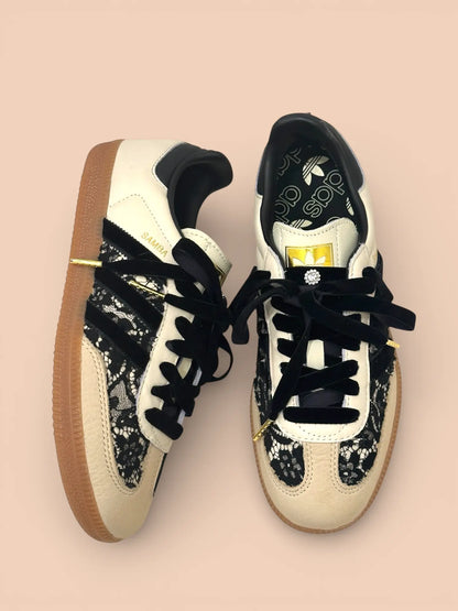 Adidas Samba black Velvet I Shoebella