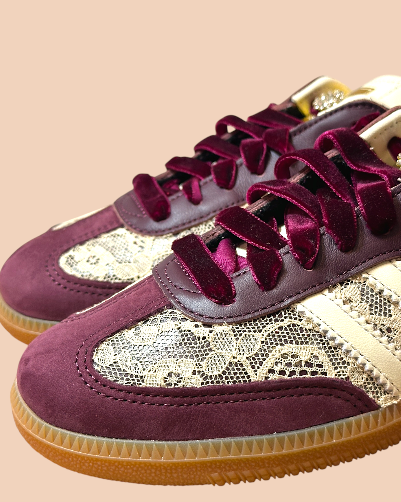 Adidas Samba burgundy Shoebella
