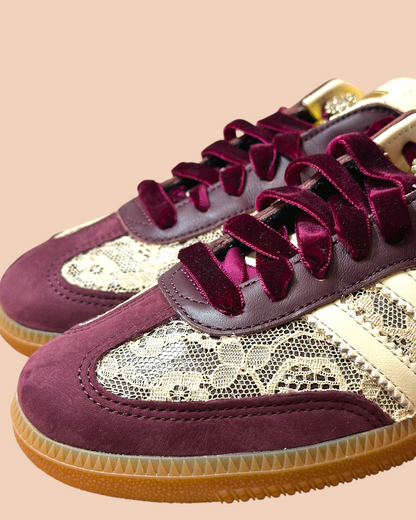 Adidas Samba burgundy Shoebella