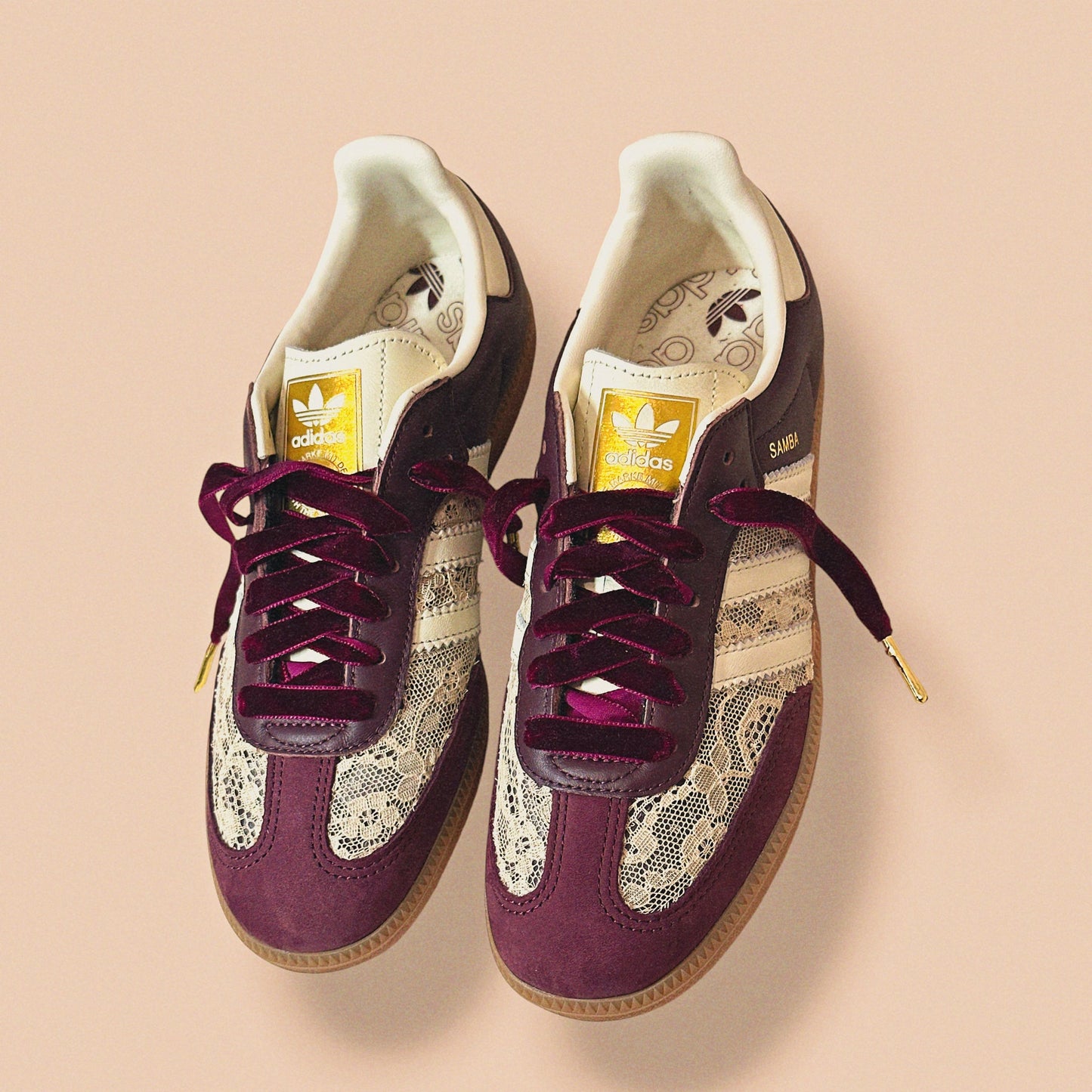 Adidas Samba burgundy Shoebella