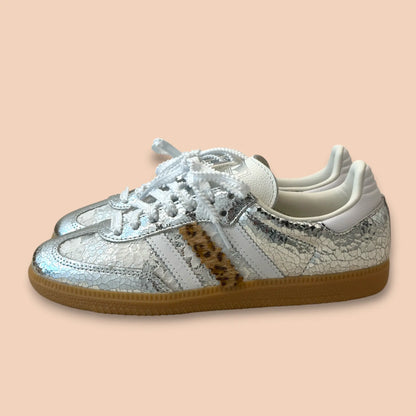 Adidas Samba white silver Shoebella
