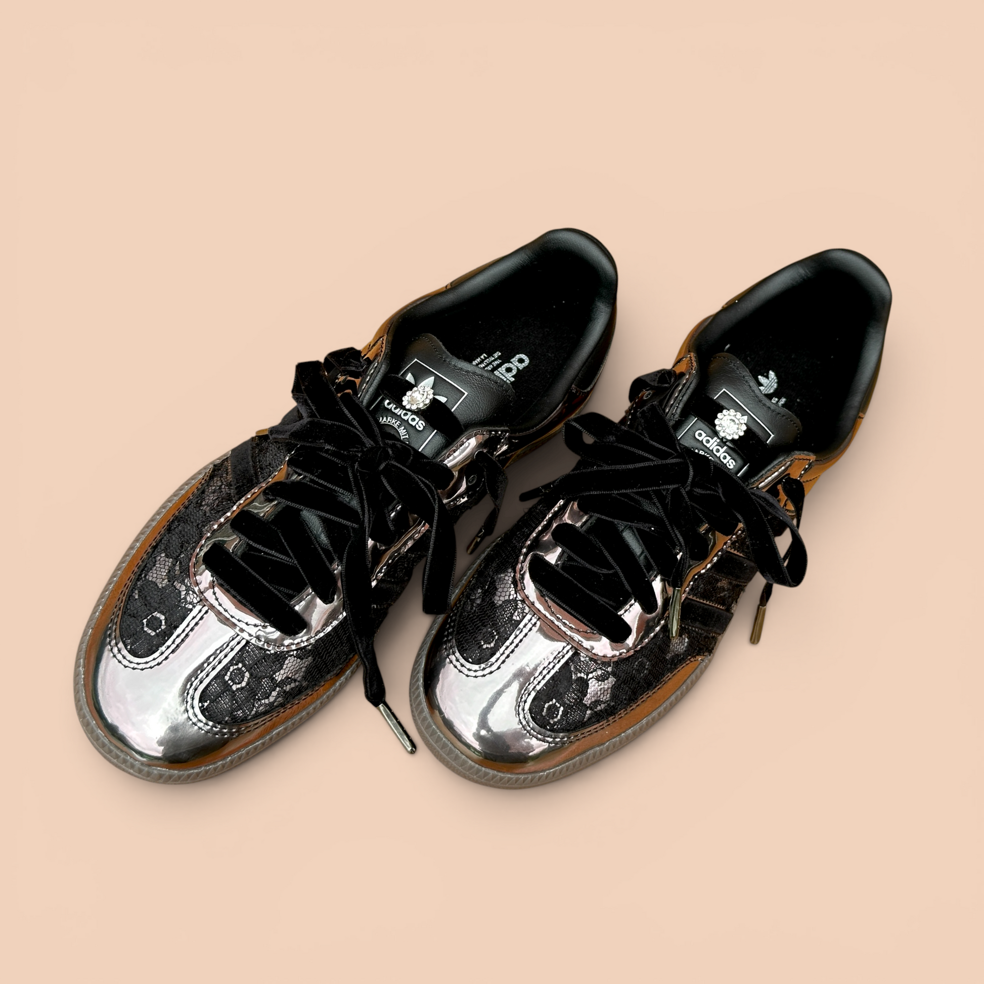 Adidas Samba black Velvet III Shoebella