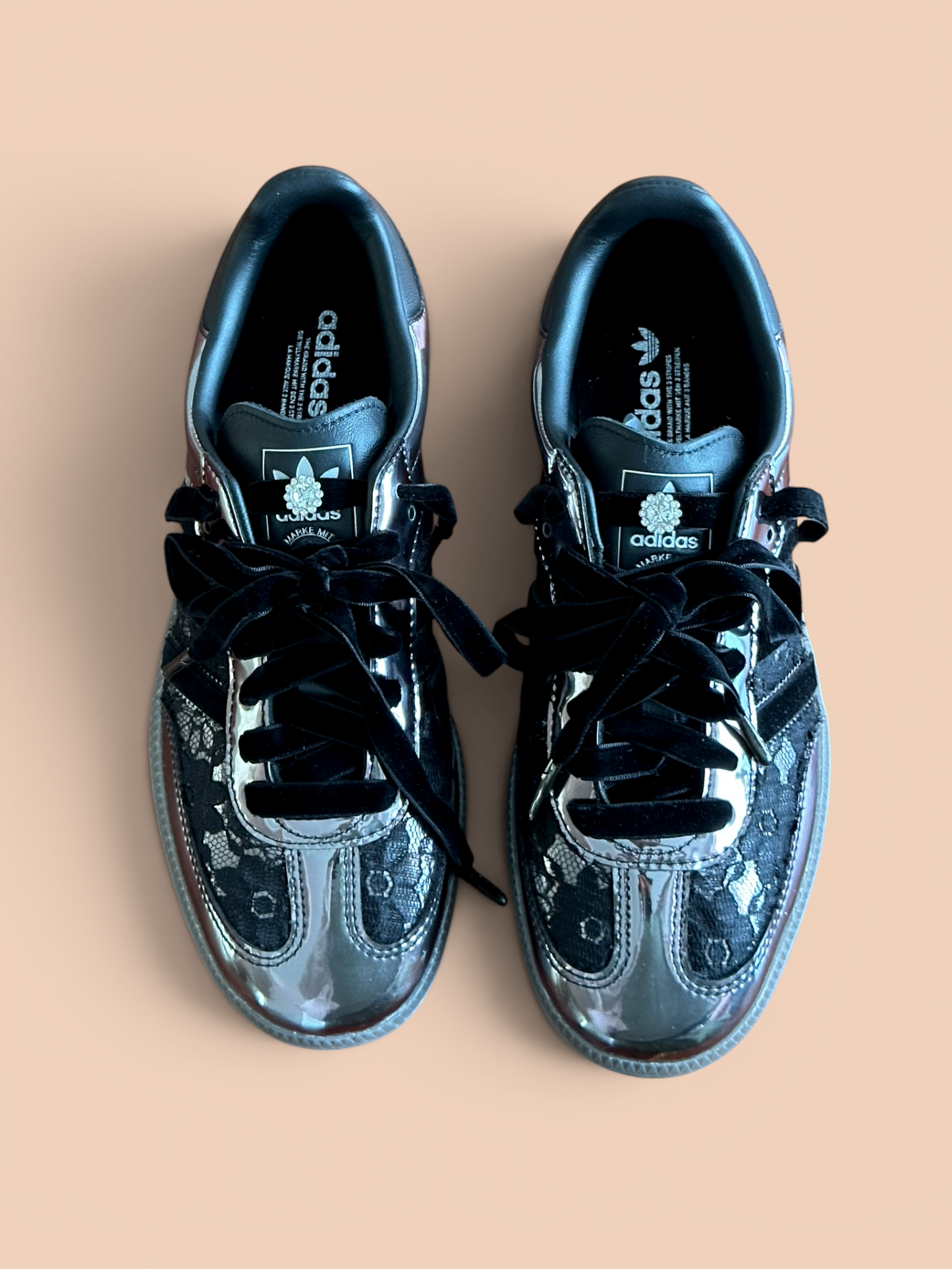 Adidas Samba black Velvet III Shoebella