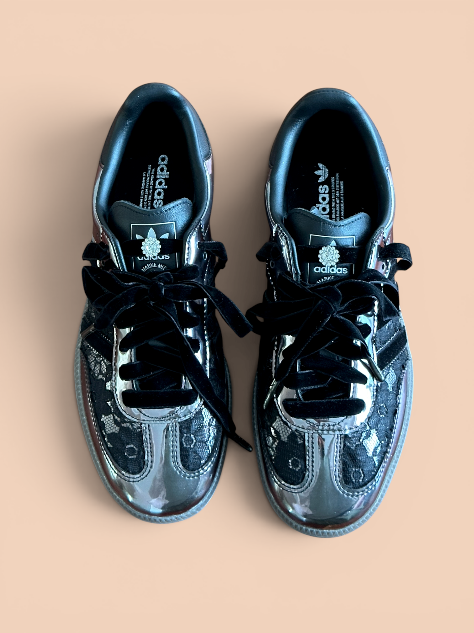 Adidas Samba black Velvet III Shoebella