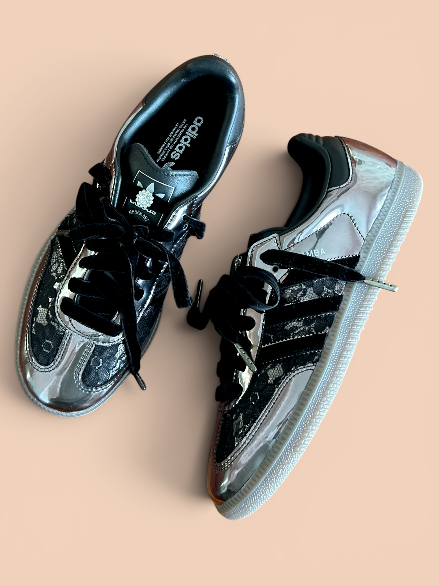 Adidas Samba black Velvet III Shoebella