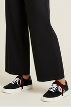 Jane Zwarte Fluwelen Sneakers